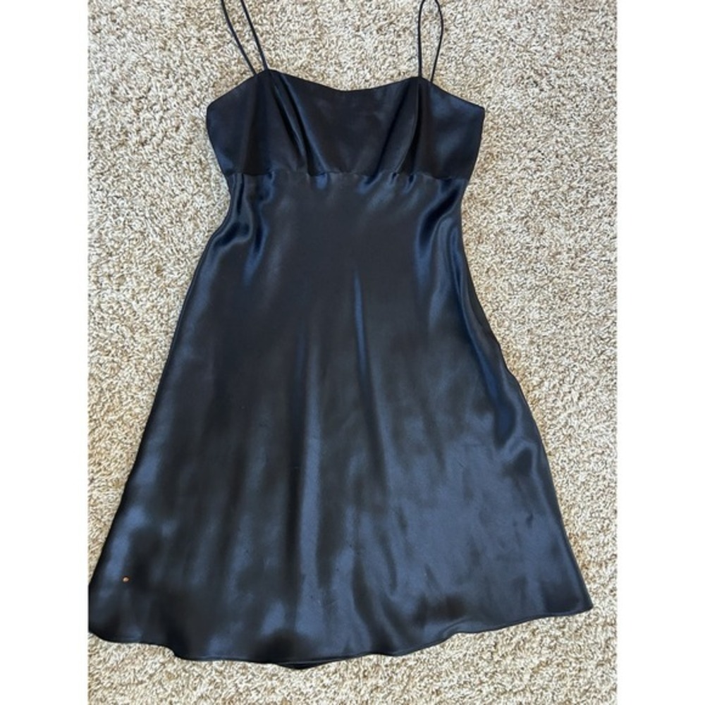 cachet Slip‎ for Dress, Satin, Black, Size 8 100% Polyester, vintage
